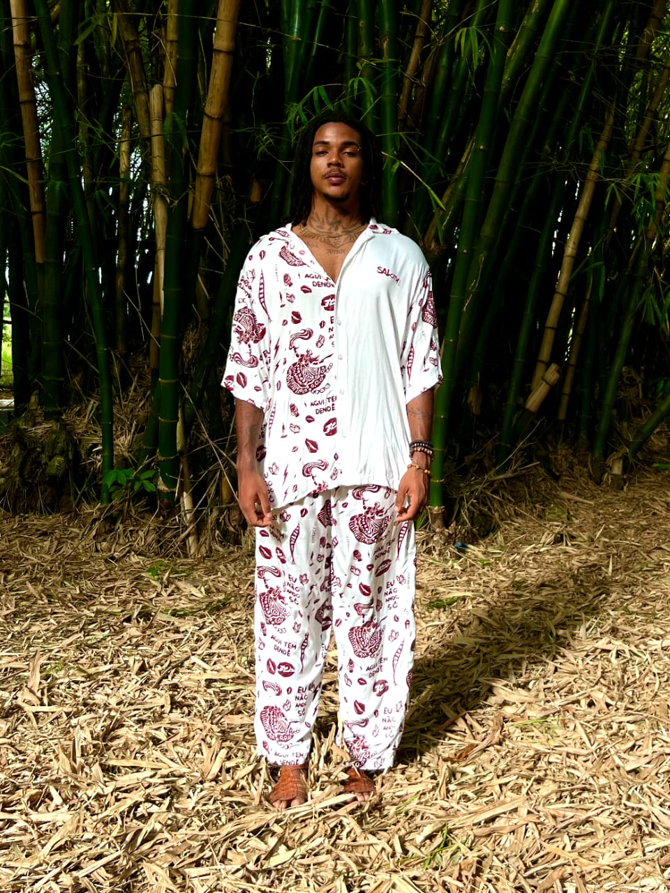 Camisa de botão Viscose Iansã