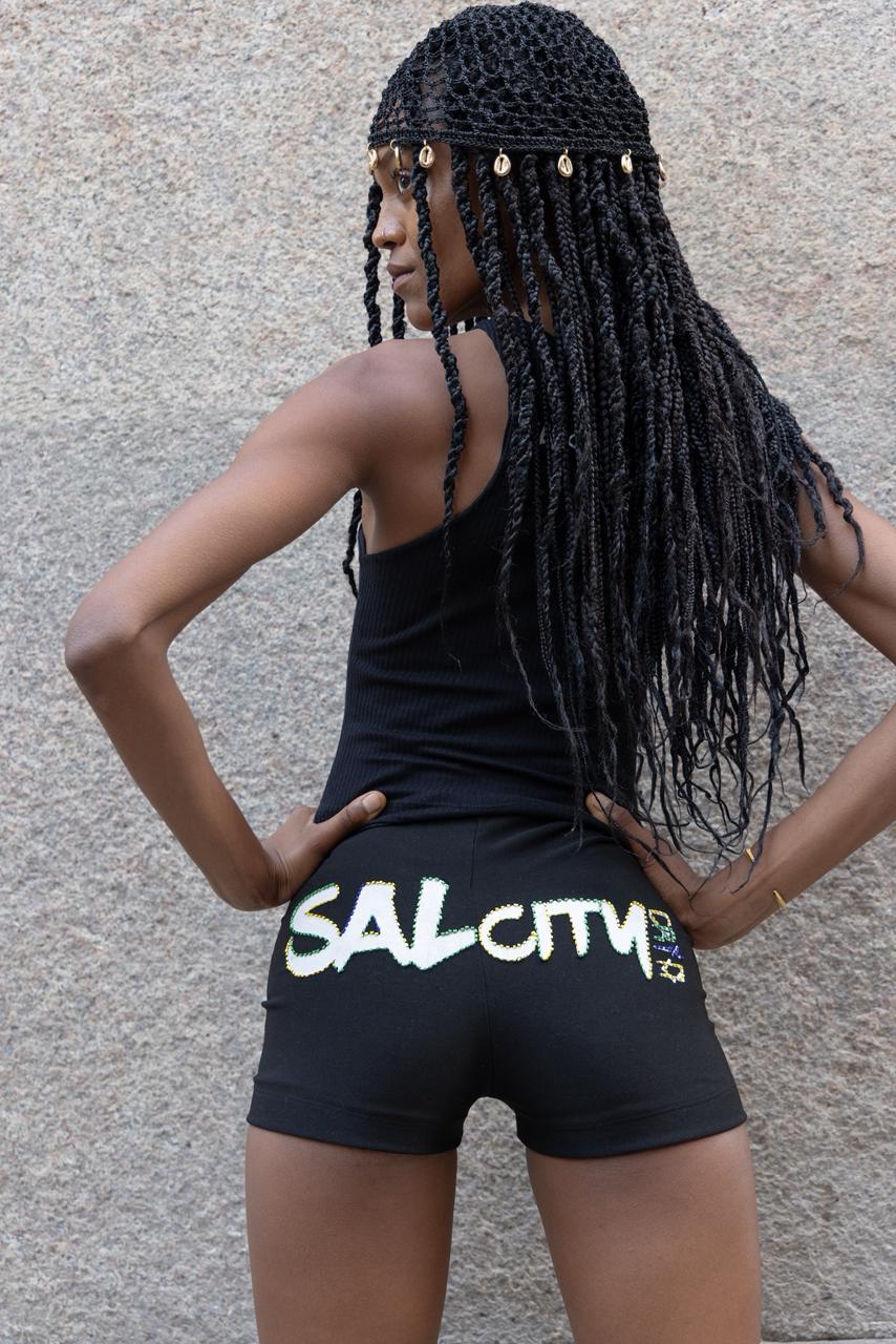 Short bordado canutilho BRASIL Milano