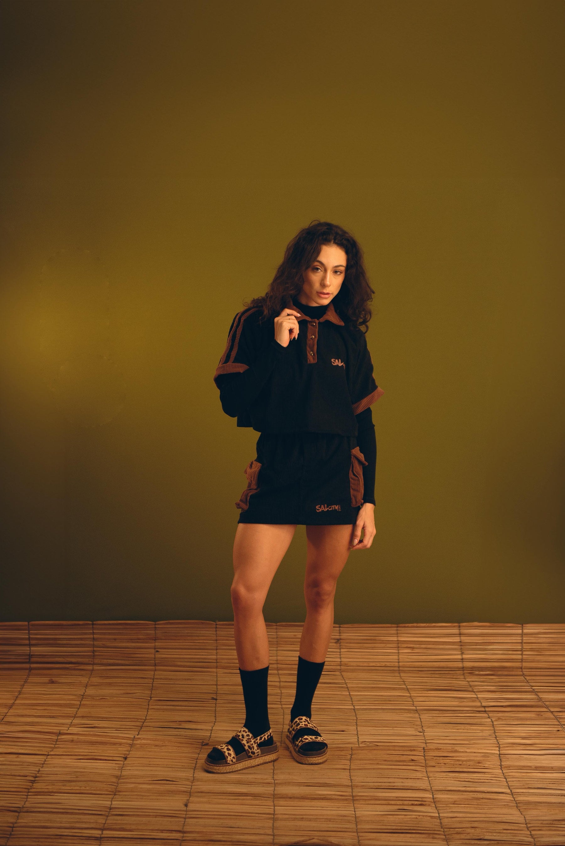 Conjunto feminino cotelê