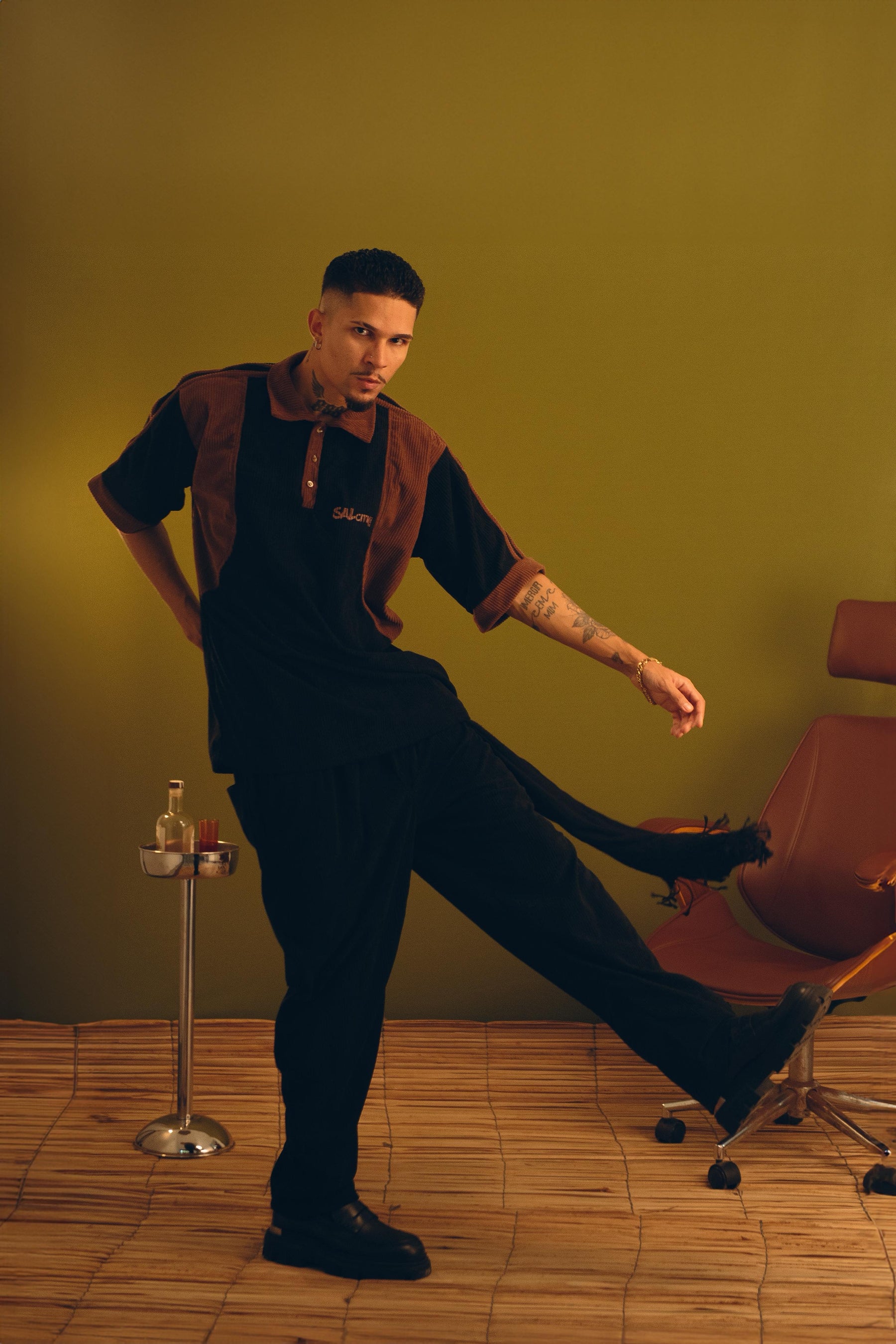 Conjunto polo cotelê