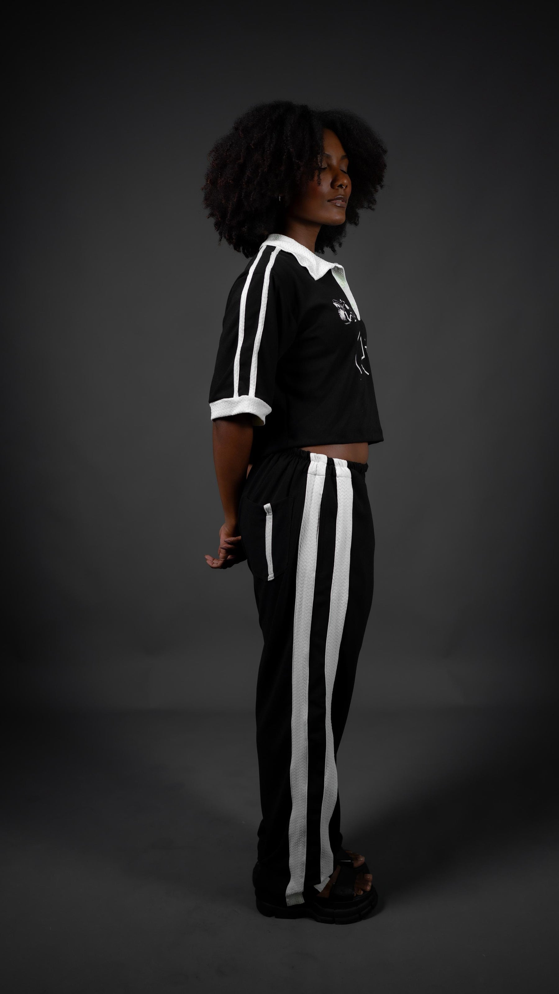 Conjunto calça e cropped monocity