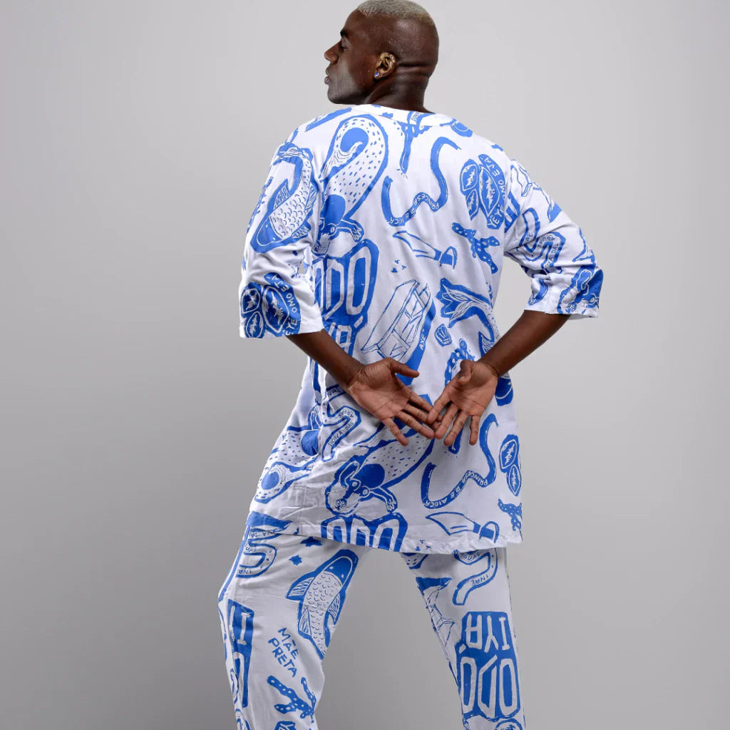 Conjunto Calça e Kimono Yemanja