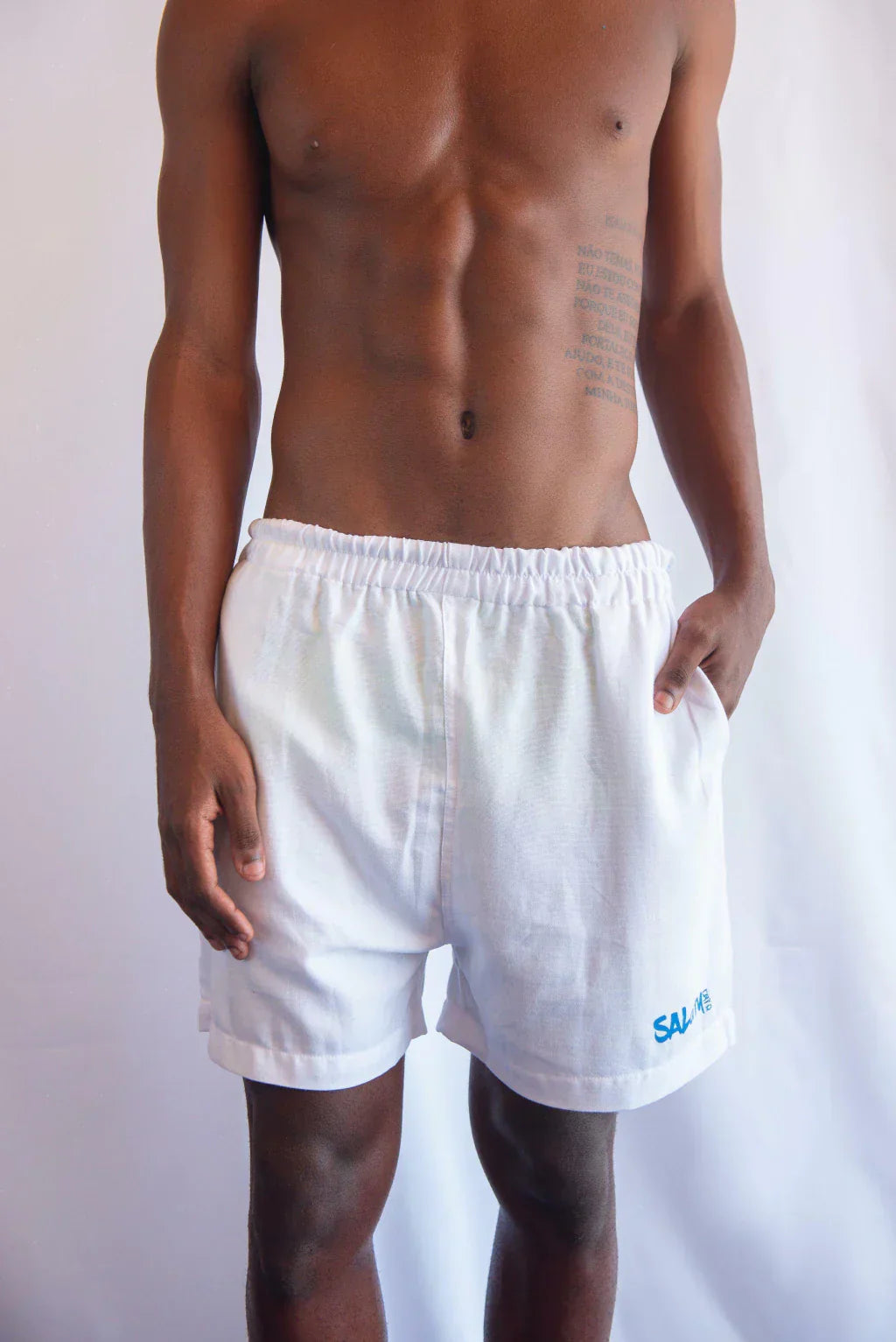 Short linho algodão