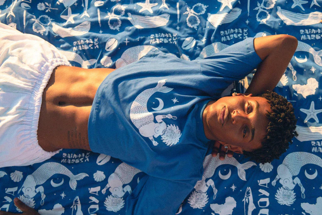 Cropped rainha do mar algodão