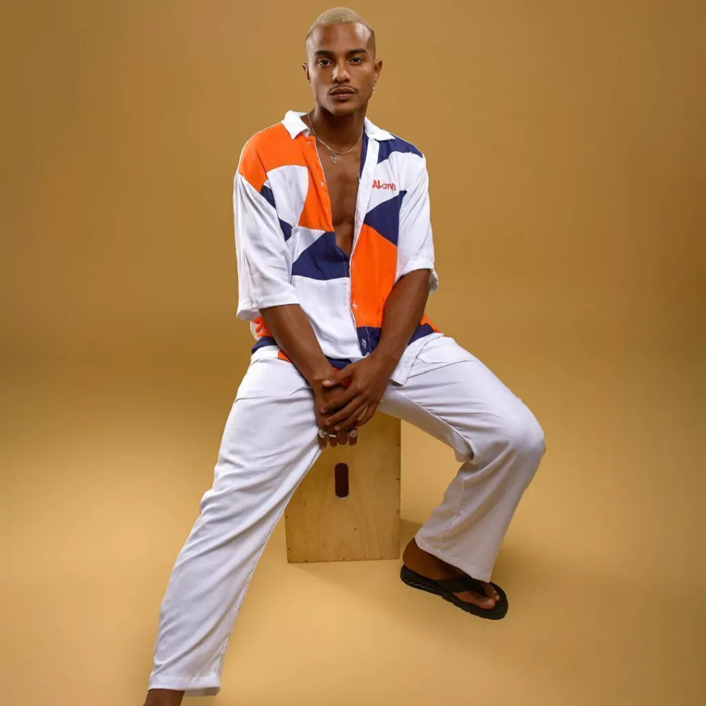 Camisa Botão PatchWork