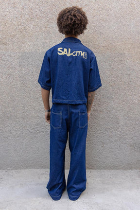 Calça jeans wide Milano