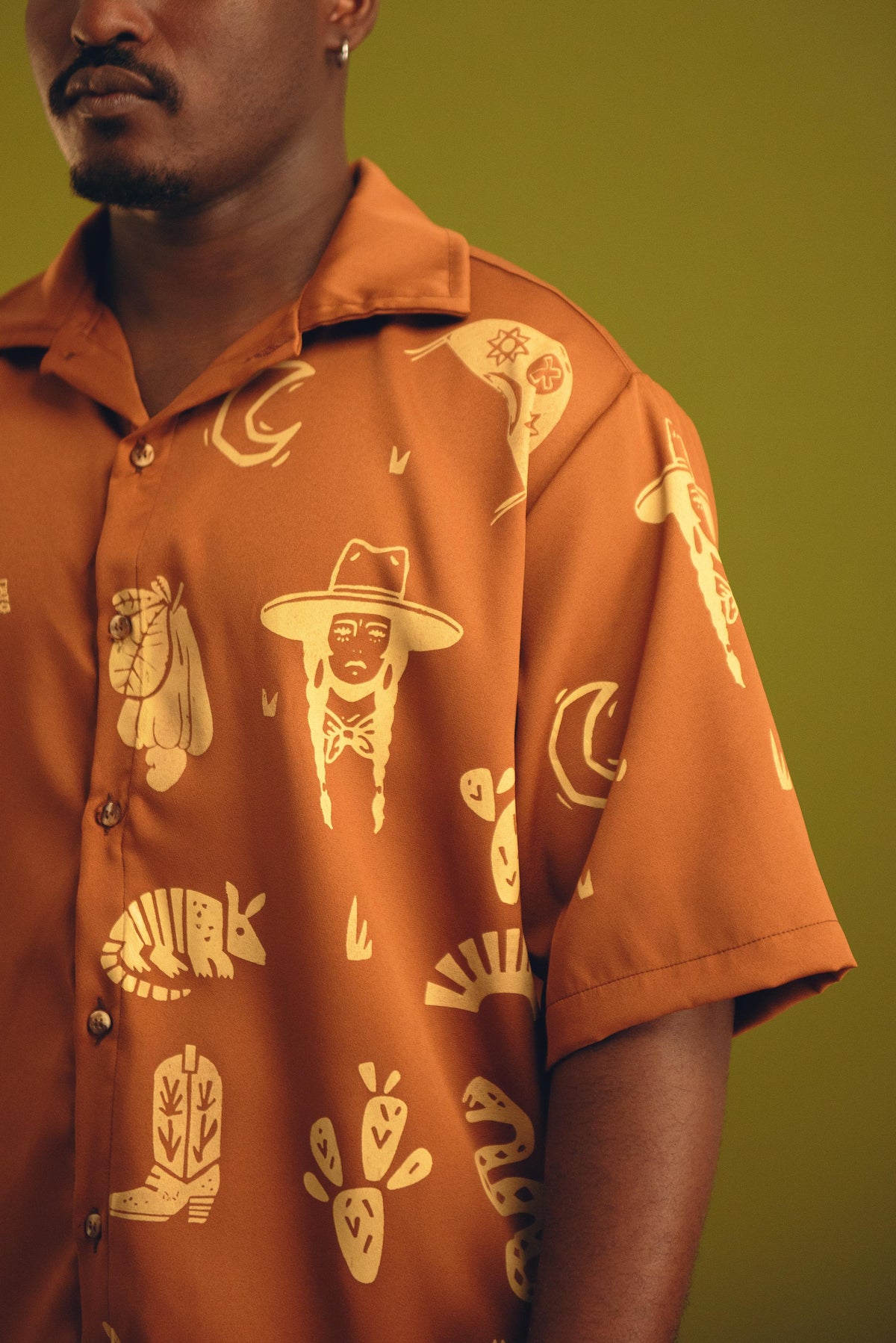 Camisa de botão