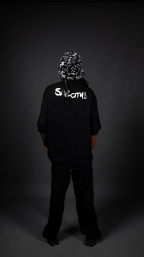 Camisa de botão preta agenero Monocity