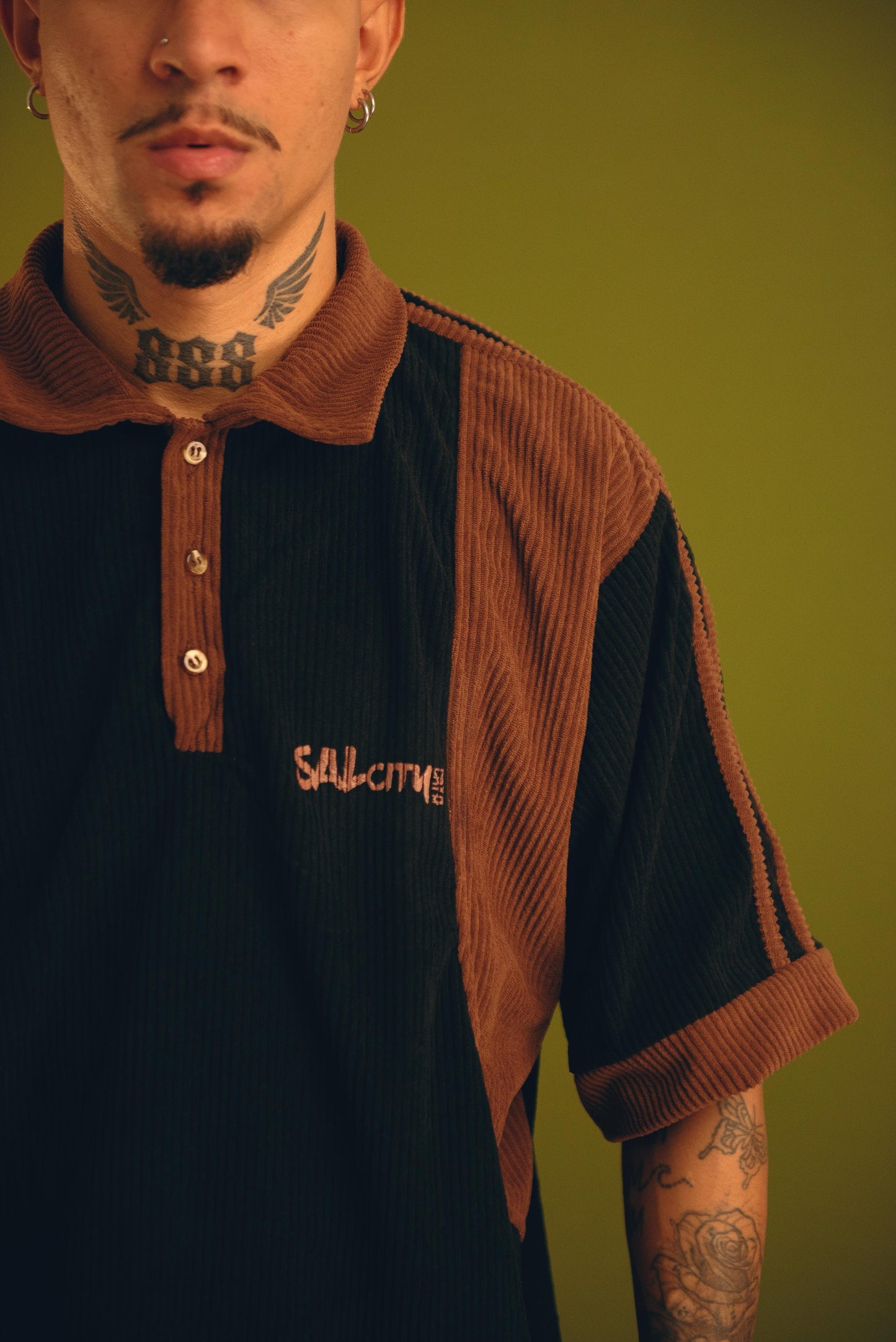 Camisa polo veludo