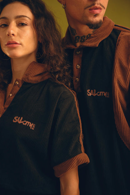 Camisa polo veludo