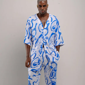 Conjunto Calça e Kimono Yemanja