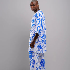 Conjunto Calça e Kimono Yemanja