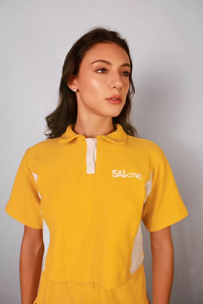 Conjunto saia cargo canelada