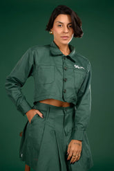 Conjunto brim pespontado