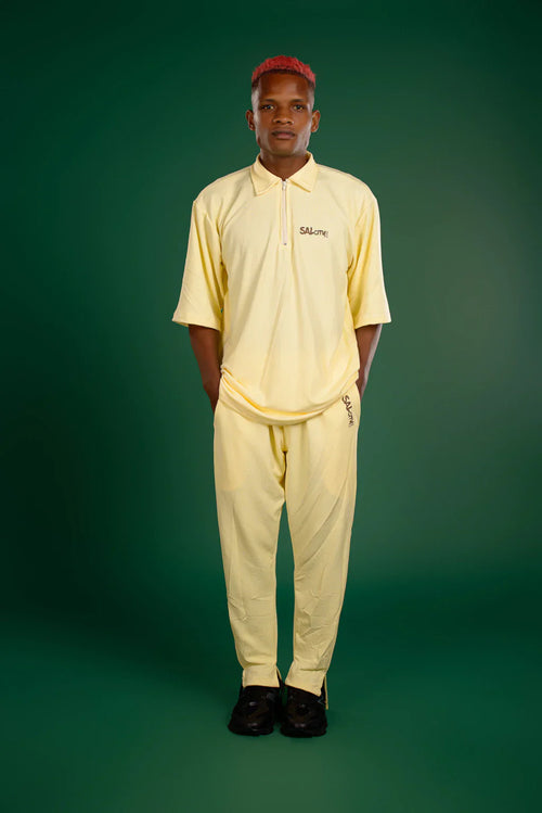 Calça crepe pérola