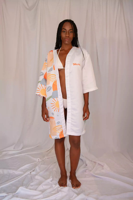 Kimono toque de seda