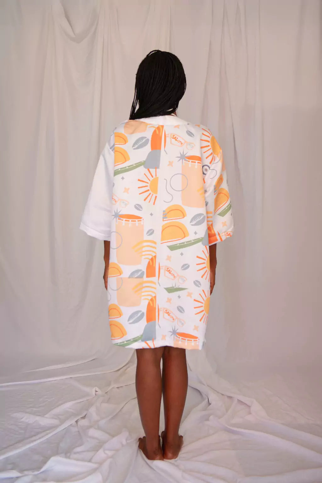 Kimono toque de seda