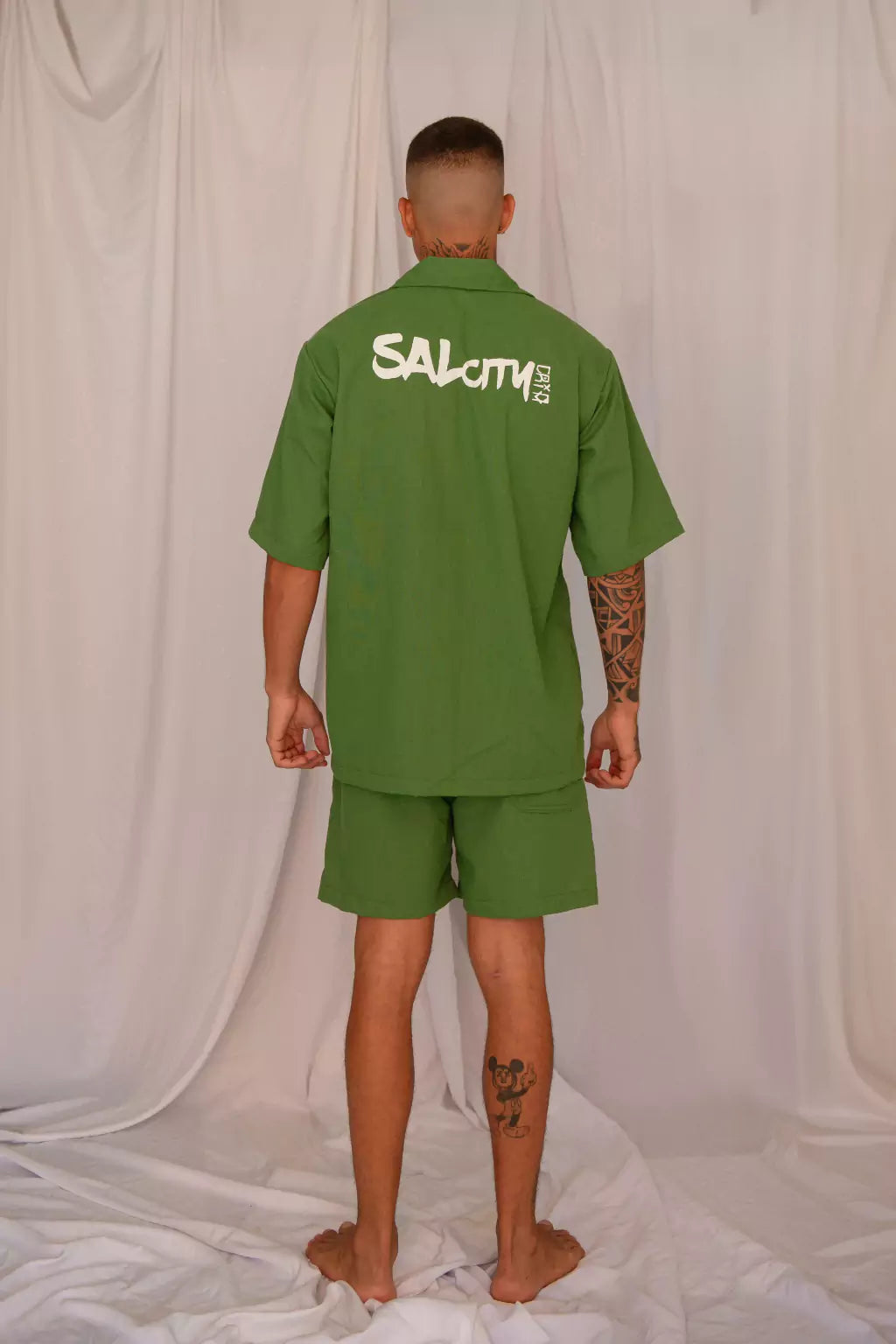 Camisa de botão linho